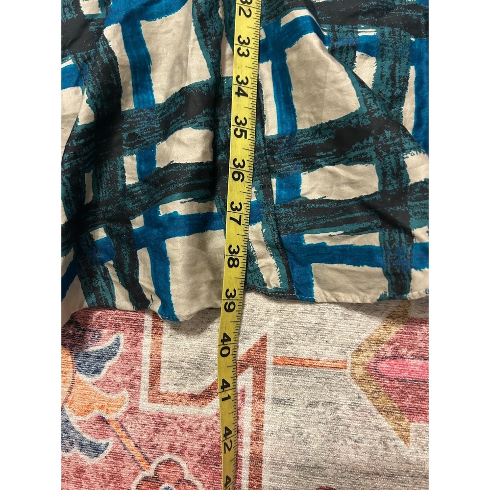 Boden Amy sz 10 plaid trad wife retro feel dress blue green fit flare preppy - Picture 9 of 11